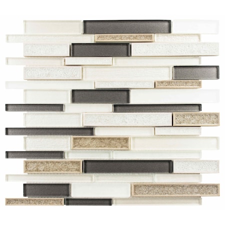 Andova Tiles SAMPLE Reign 2 x 025 Straight Edge Glass Mosaic Wall Tile SAM-ANDREI530